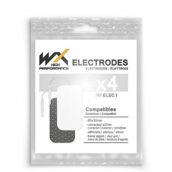 4 électrodes rectangulaires à fil WX