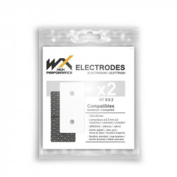 2 électrodes rectangulaires compatibles appareils Compex