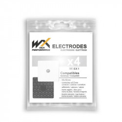 4 électrodes WX carrées compatibles appareils Compex